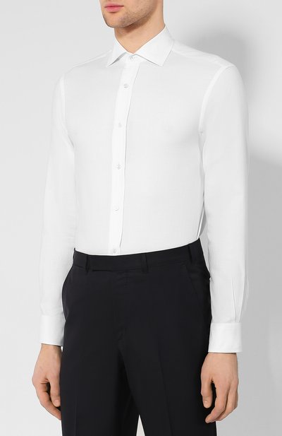 Хлопковая сорочка с воротником кент RALPH LAUREN, арт. 790708717, фото 3