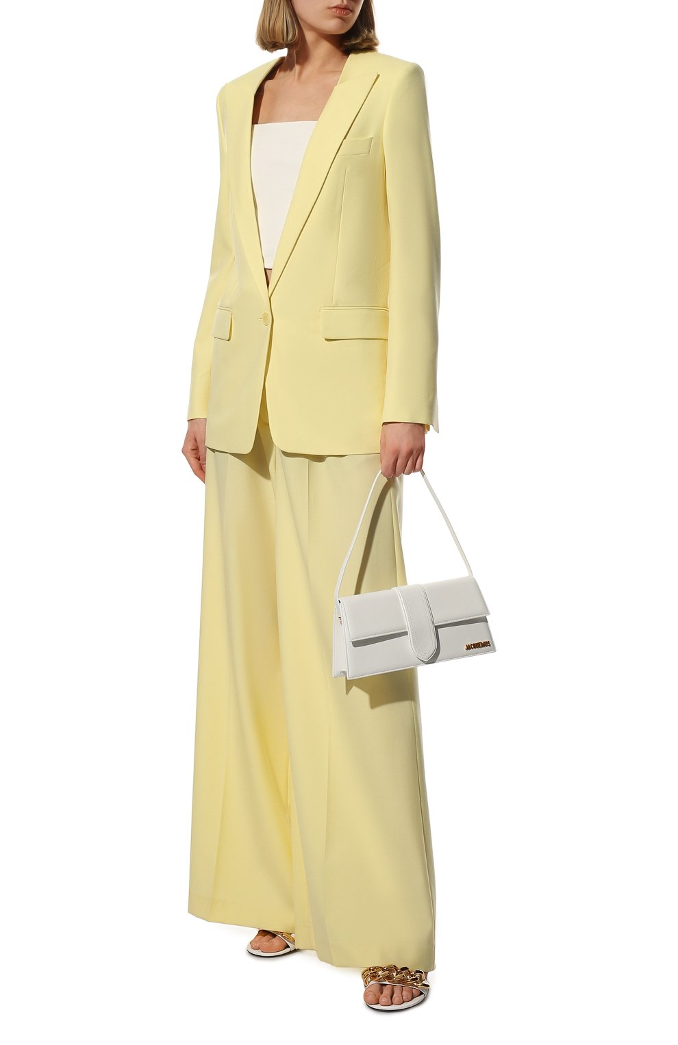 Шерстяные брюки STELLA MCCARTNEY желтого цвета по цене 85150 руб., арт. 604218/SSA36, фото 2 Шерстяные брюки STELLA MCCARTNEY, арт. 604218/SSA36, фото 2