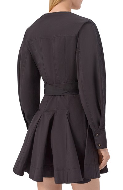 Хлопковое платье GANNI, арт. A1030479, фото 4