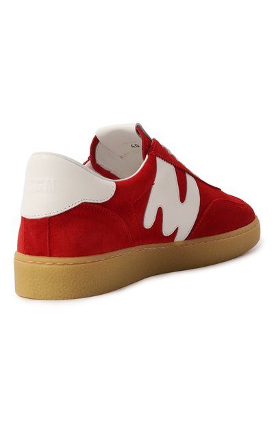 Замшевые кеды MSGM красного цвета по цене 28100 руб., арт. 3841MDS021/522, фото 5 Замшевые кеды MSGM, арт. 3841MDS021/522, фото 5