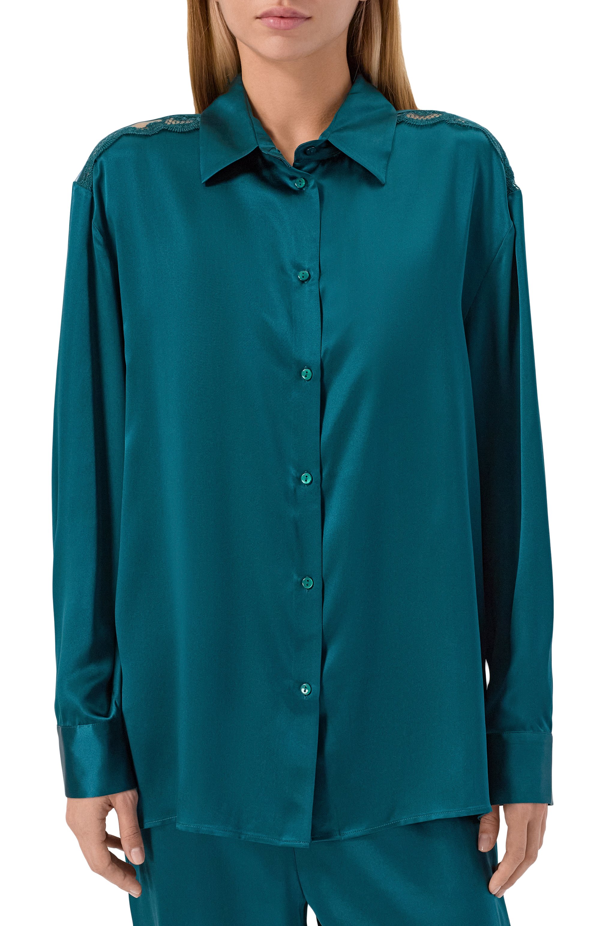 Шелковая рубашка SIMONE PERELE, арт. 1F8957, фото 3