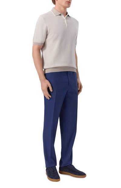 Брюки HUGO темно-синего цвета по цене 19950 руб., арт. 50557623, фото 2 Брюки HUGO, арт. 50557623, фото 2