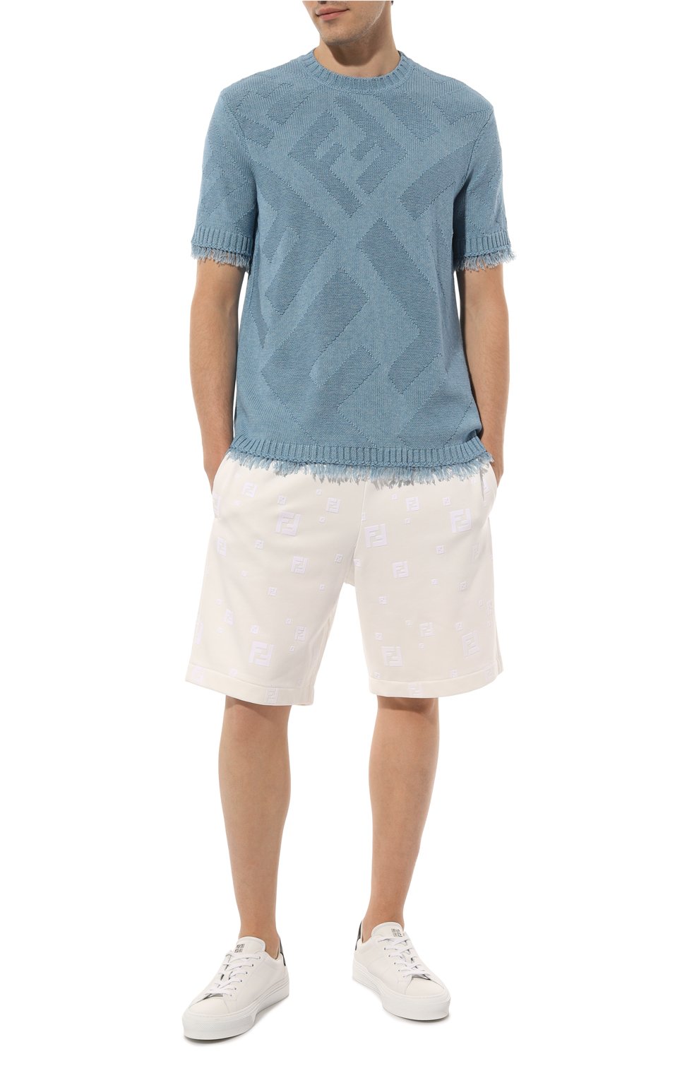 Хлопковый джемпер FENDI, арт. FZX144/AN3T/F0AU0, фото 2