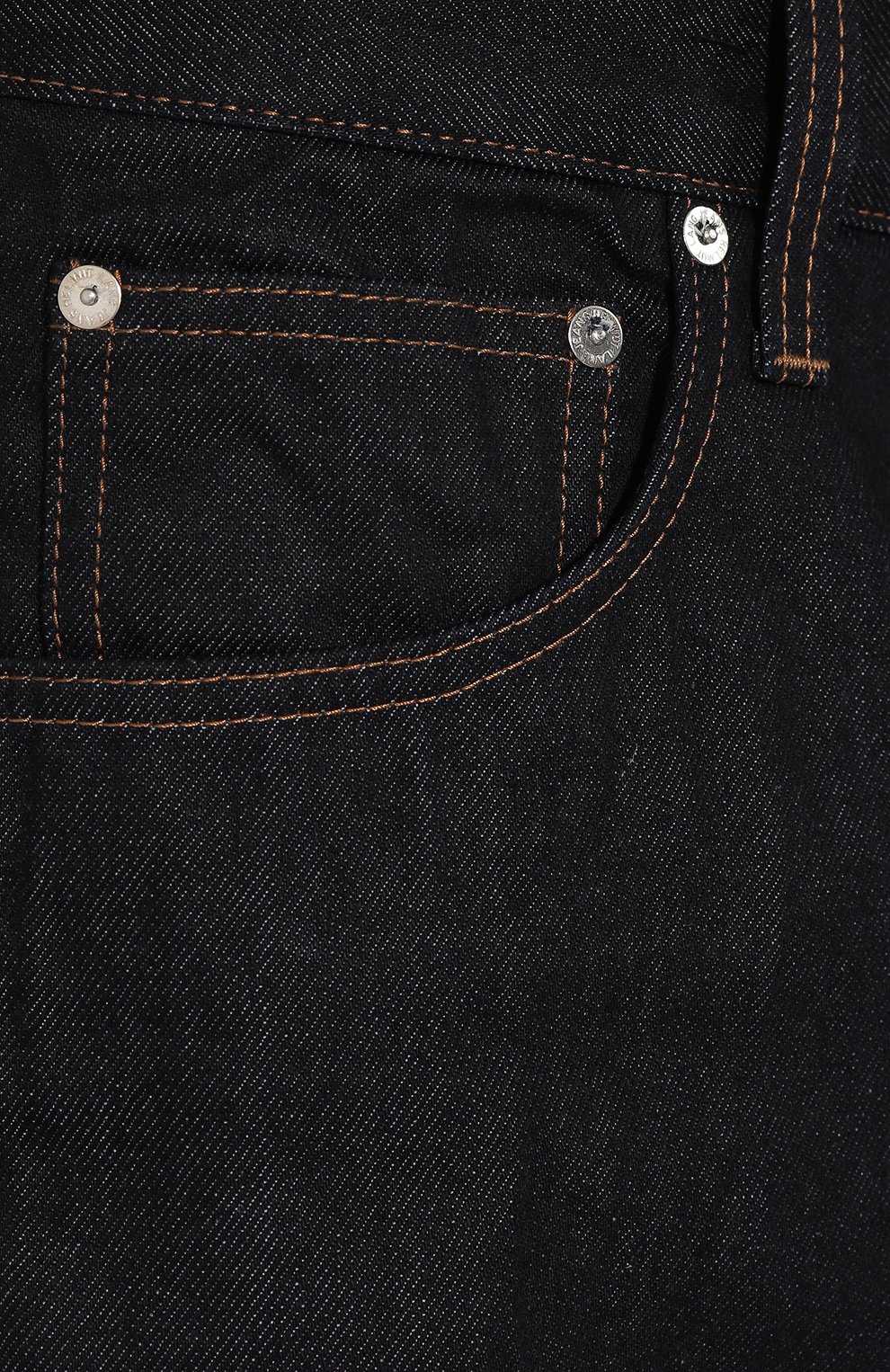 Джинсы HELMUT LANG темно-синего цвета по цене 29950 руб., арт. I09DM208, фото 5 Джинсы HELMUT LANG, арт. I09DM208, фото 5