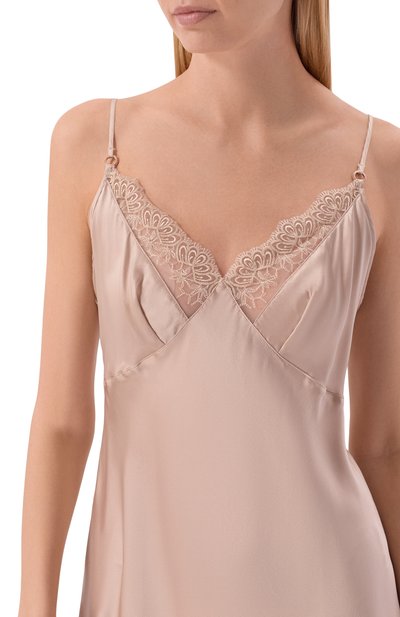 Шелковая сорочка LISE CHARMEL бежевого цвета по цене 38380 руб., арт. ALJ1228, фото 4 Шелковая сорочка LISE CHARMEL, арт. ALJ1228, фото 4