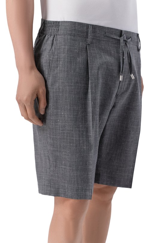 Шорты из шерсти и шелка Stefano Ricci M1T6100301/WKL09U Серый  M1T6100301/WKL09U Фото 3