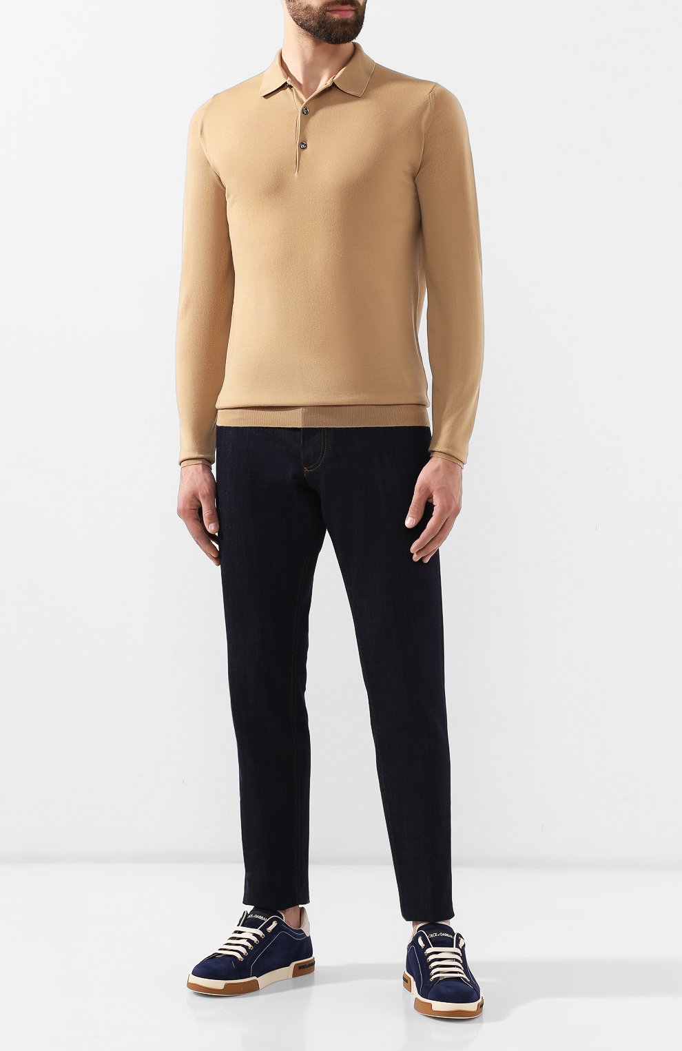 Шерстяное поло JOHN SMEDLEY бежевого цвета по цене 36250 руб., арт. BELPER, фото 2 Шерстяное поло JOHN SMEDLEY, арт. BELPER, фото 2