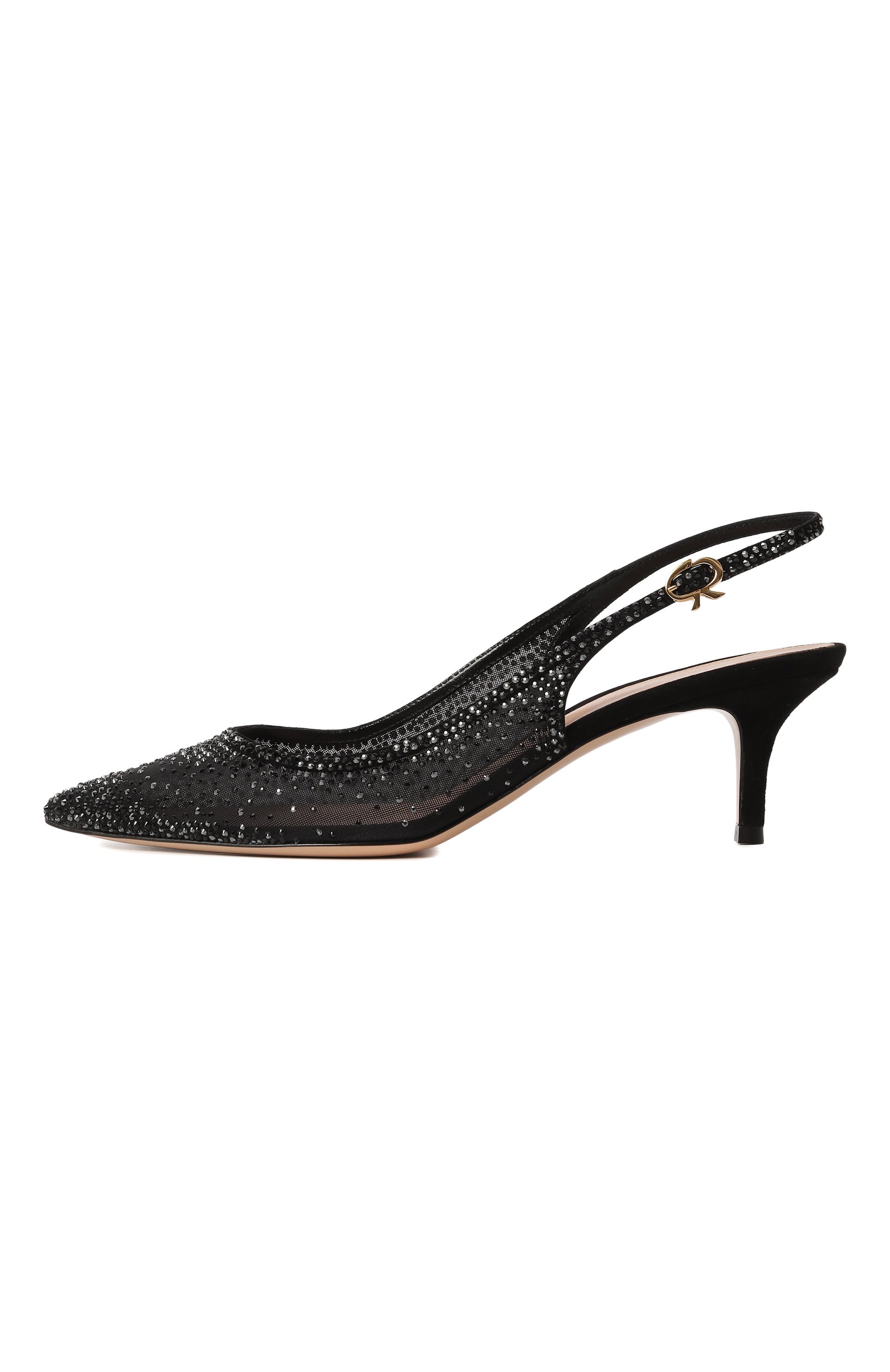 Текстильные туфли regina 55 GIANVITO ROSSI, арт. G98080.55RIC.C0ZNENE, фото 4