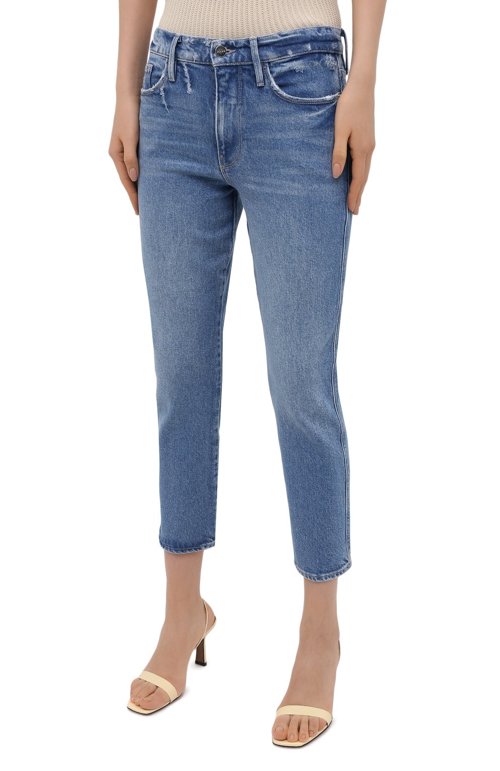 Джинсы FRAME DENIM синего цвета по цене 25600 руб., арт. LPXSY118, фото 3 Джинсы FRAME DENIM, арт. LPXSY118, фото 3