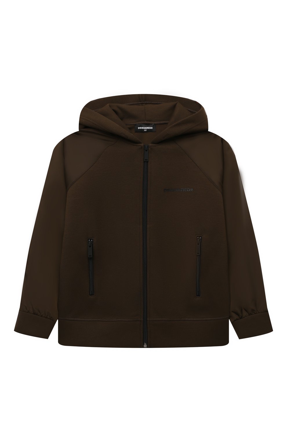 Толстовка из вискозы DSQUARED2 хаки цвета по цене 28450 руб., арт. DQ2461/D0A9Q, фото 1 Толстовка из вискозы DSQUARED2, арт. DQ2461/D0A9Q, фото 1