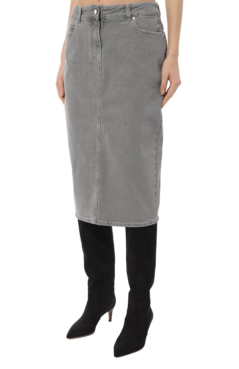 Джинсовая юбка KITON, арт. DJ57201K0900D, фото 3