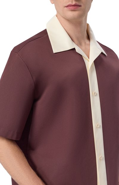 Рубашка из хлопка и шелка JIL SANDER, арт. J22DL0340/J45266, фото 5