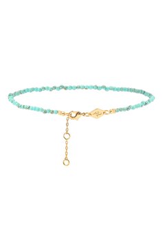 Женский браслет на ногу confetti anklet ANNI LU бирюзового цвета, арт. 191-50-44 | Фото 2 (Материал: Стекло, Металл; Региональные ограничения белый список (Axapta Mercury): Не проставлено; Нос: Не проставлено)