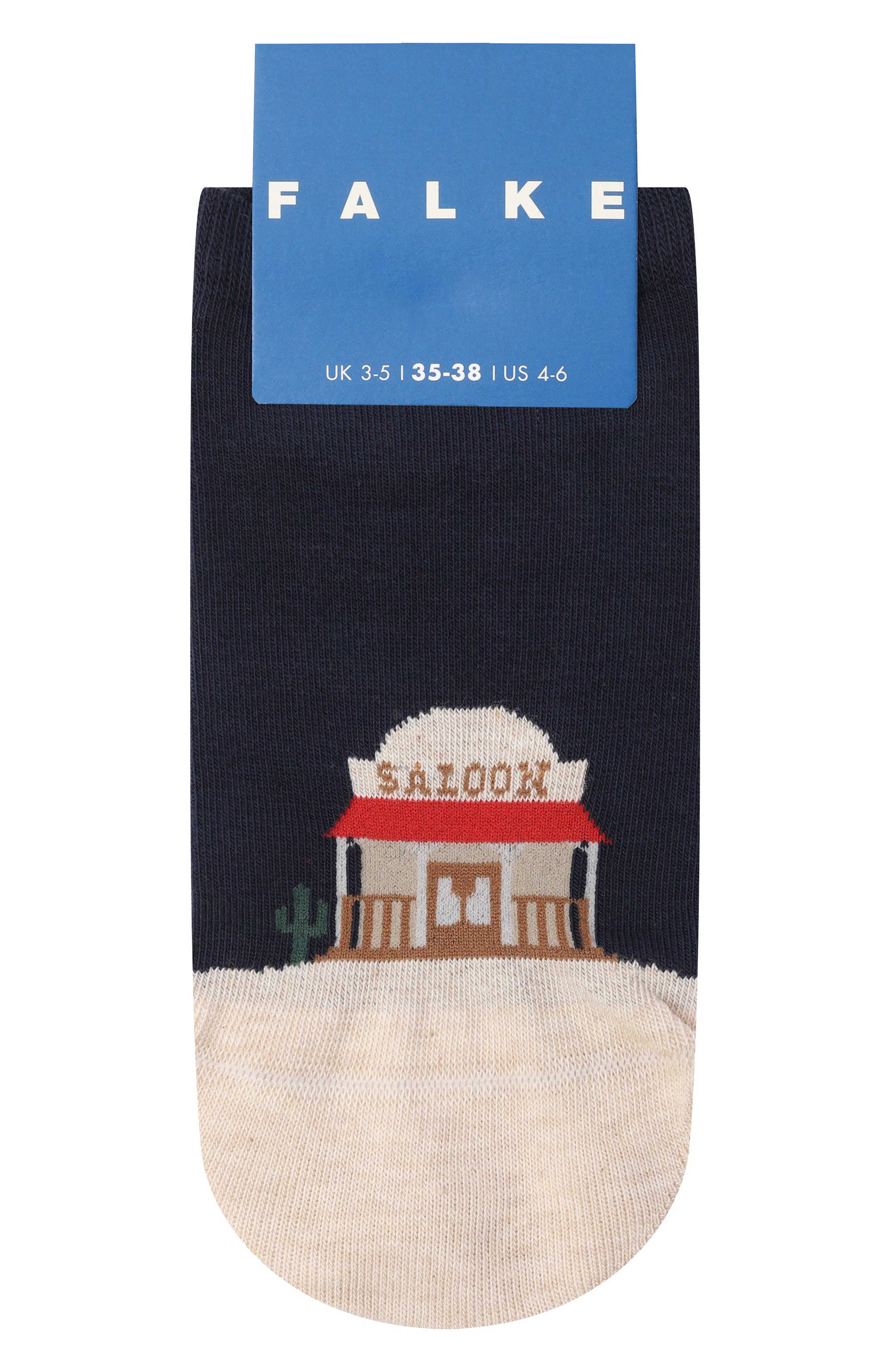 Хлопковые носки FALKE темно-синего цвета по цене 1745 руб., арт. 10443, фото 1 Хлопковые носки FALKE, арт. 10443, фото 1
