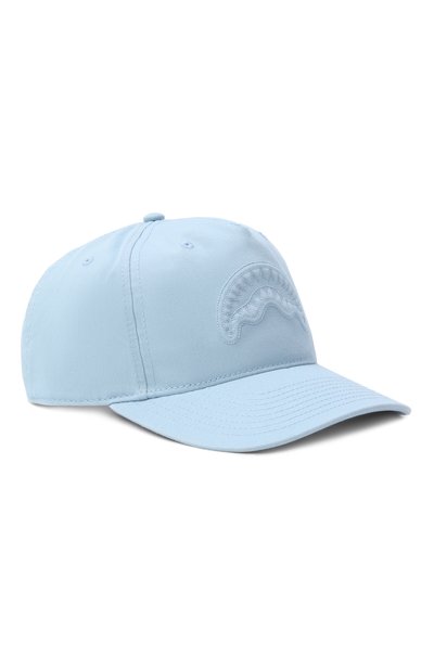 Хлопковая бейсболка SPRAYGROUND, арт. SP15044BLUE/DENIM SILVER DRIP CAP BLUE