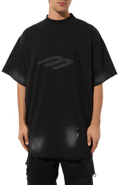 Хлопковая футболка BALENCIAGA, арт. 787349/TQVU4, фото 3
