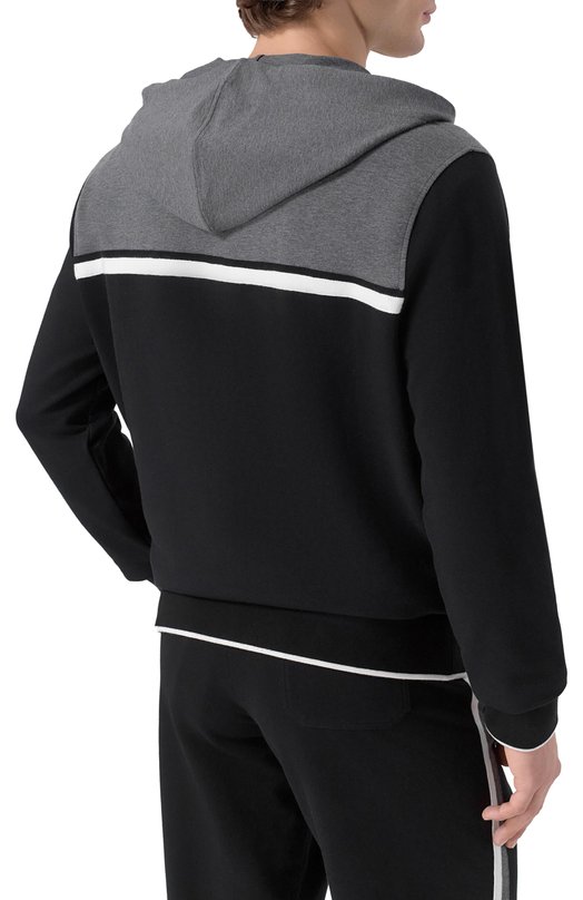 Хлопковая толстовка Stefano Ricci K101046FCR/T25350/60-62 Чёрный  K101046FCR/T25350/60-62 Фото 4