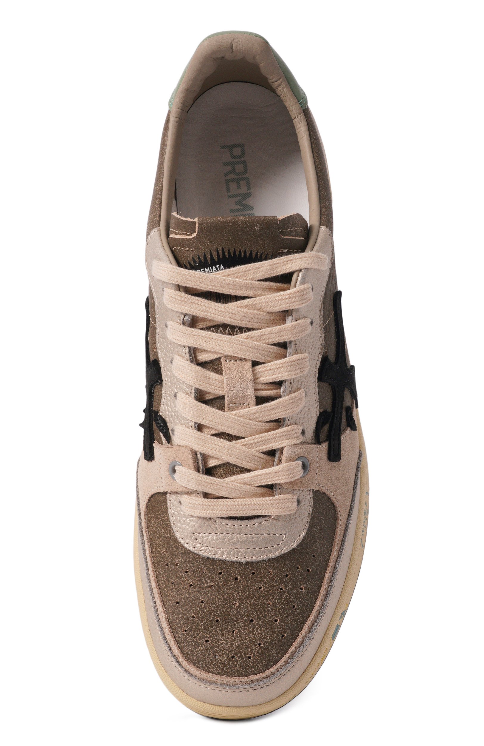 Кожаные кеды bskt clay PREMIATA темно-бежевого цвета по цене 29950 руб., арт. BSKT CLAY/VAR 8445, фото 5 Кожаные кеды bskt clay PREMIATA, арт. BSKT CLAY/VAR 8445, фото 5