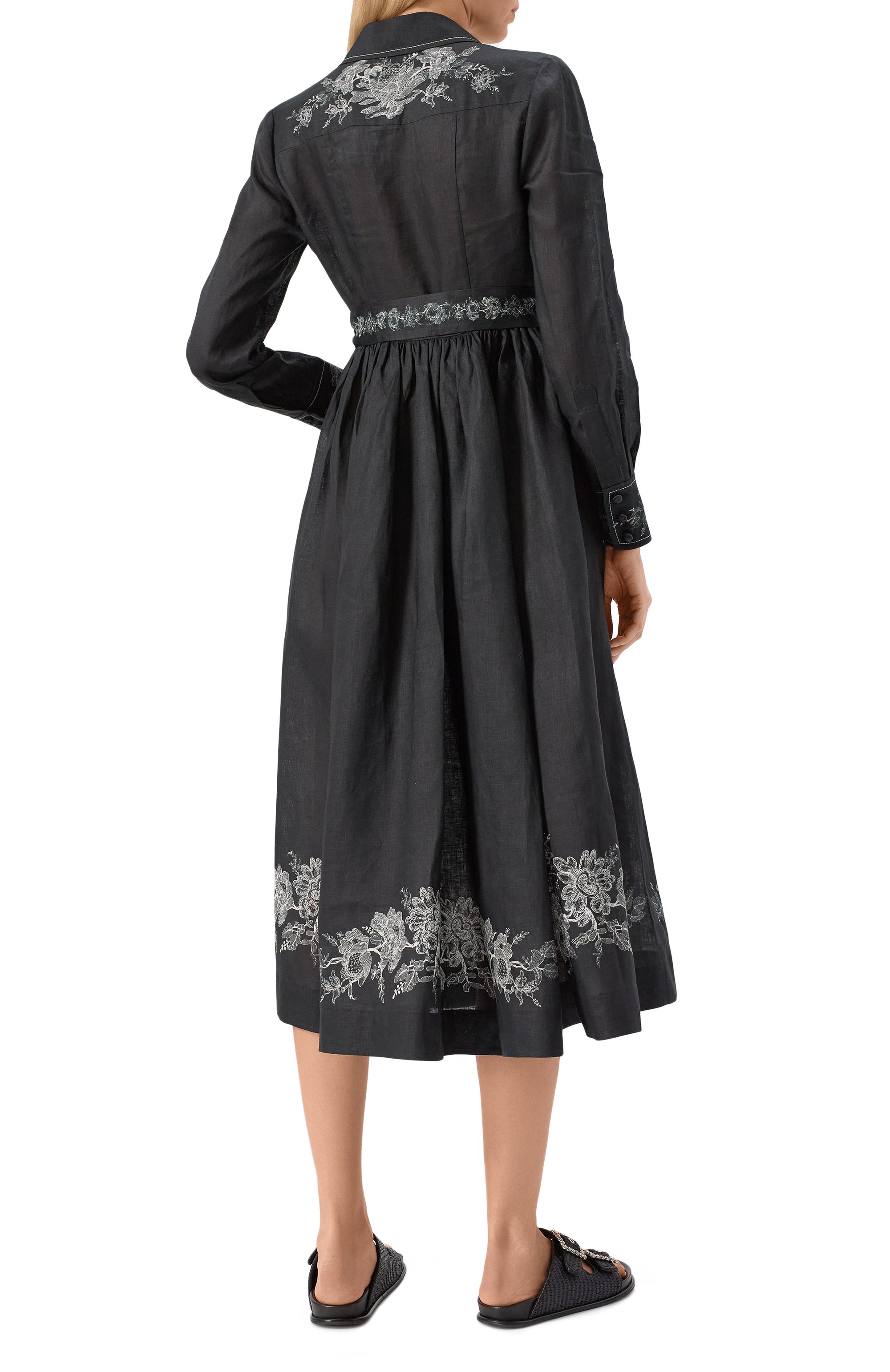 Льняное платье ZIMMERMANN, арт. 2409DR25R, фото 4