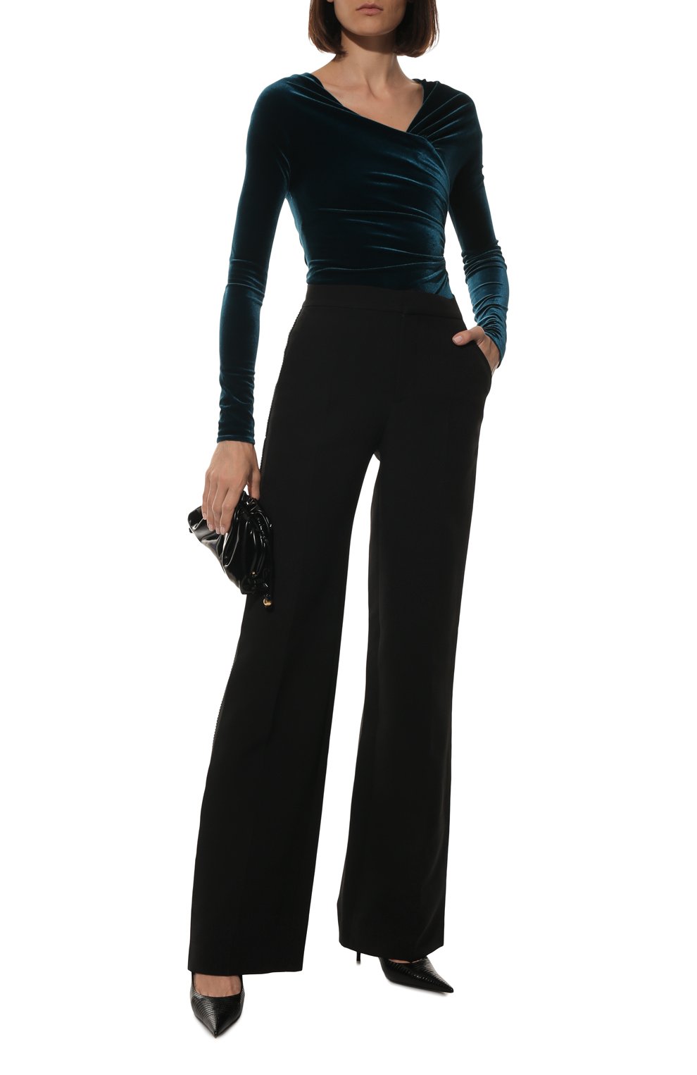 Брюки PHILOSOPHY DI LORENZO SERAFINI черного цвета по цене 59550 руб., арт. A0321/5756, фото 2 Брюки PHILOSOPHY DI LORENZO SERAFINI, арт. A0321/5756, фото 2