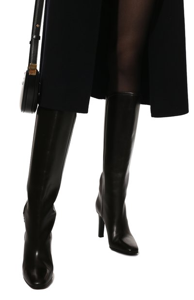 Кожаные сапоги jane SAINT LAURENT, арт. 632636/1YU00, фото 3