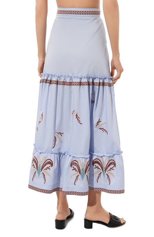 Хлопковая юбка Lug Von Siga Голубой, фото 4