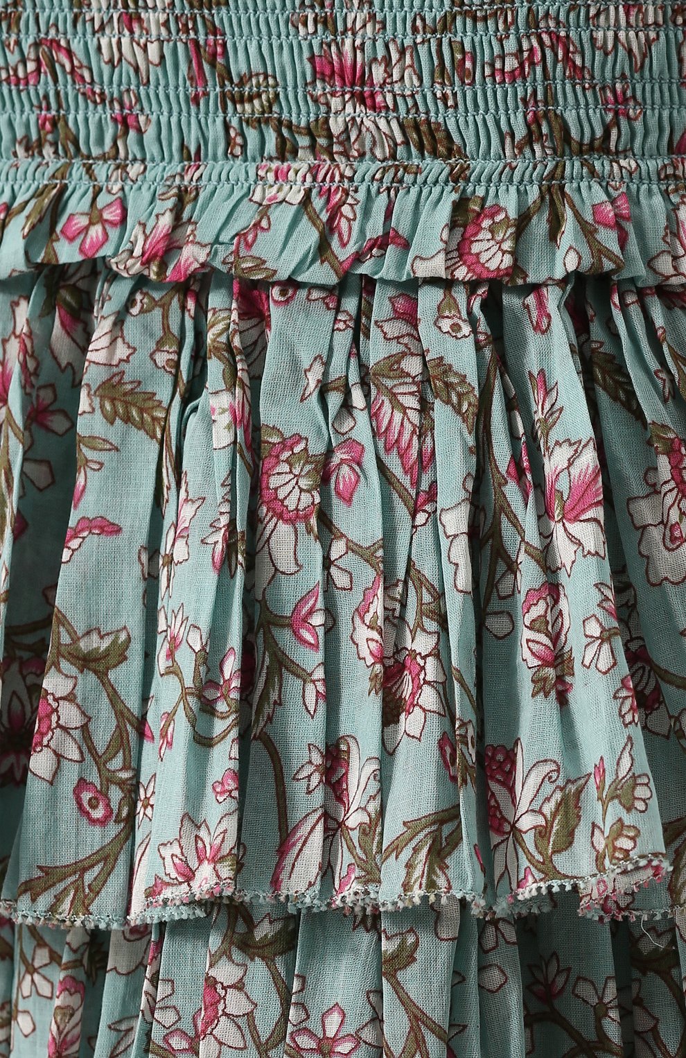 Хлопковая мини-юбка с принтом и оборками ISABEL MARANT ETOILE, арт. JU0753-18P025E/NA0MI, фото 5