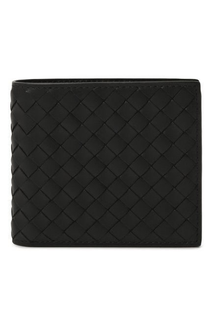 Мужской кожаное портмоне BOTTEGA VENETA черного цвета, арт. 193642/V47W1 | Фото 1 (Нос: Не проставлено; Материал сплава: Проставлено; Материал: Натуральная кожа)
