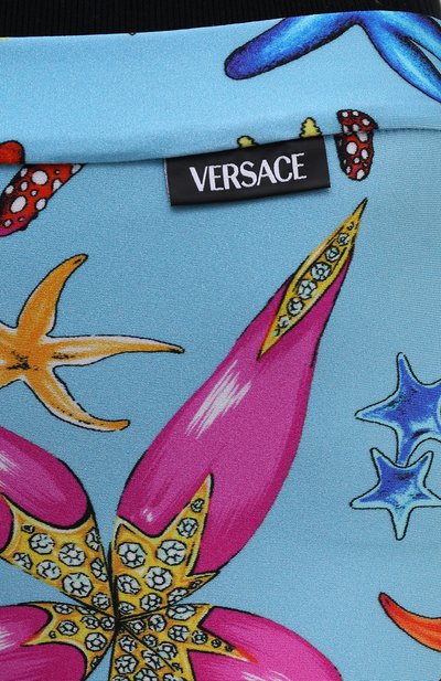 Легинсы VERSACE голубого цвета по цене 59450 руб., арт. A89223/1F01147, фото 5 Легинсы VERSACE, арт. A89223/1F01147, фото 5