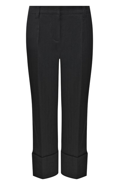 Женские брюки из смеси хлопка и льна BRUNELLO CUCINELLI, арт. MF578P6968