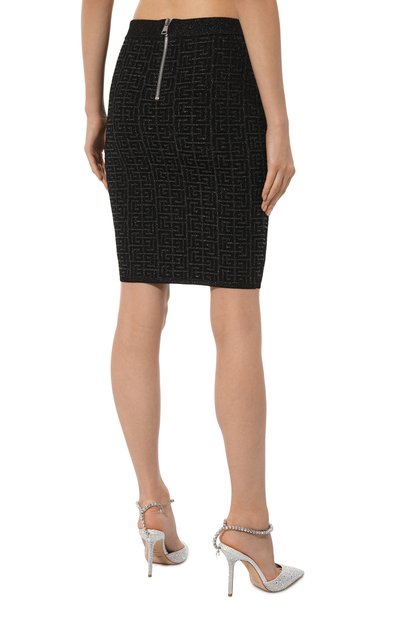 Юбка из вискозы BALMAIN, арт. DF1LC056/KG96, фото 4