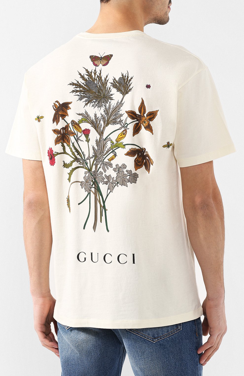 Хлопковая футболка  GUCCI, арт. 548334/XJAN4, фото 4