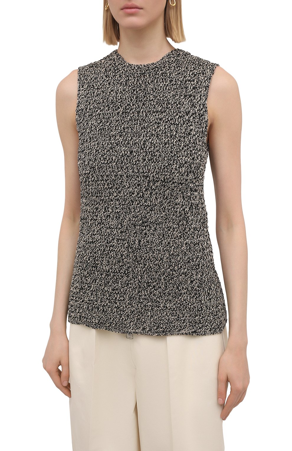 Хлопковый топ JIL SANDER, арт. JSWS751303-WSY24038, фото 3