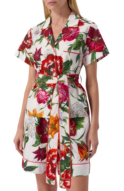 Хлопковая блузка DOLCE & GABBANA, арт. F5G67T/HS5TQ, фото 3