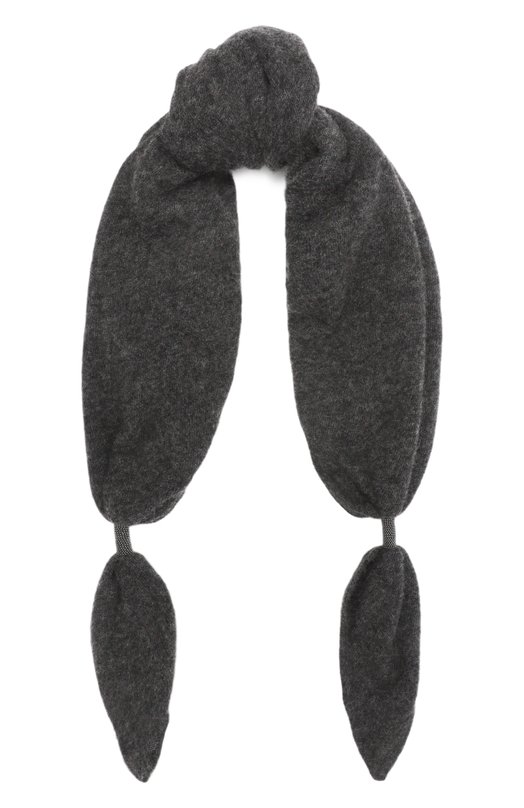 Кашемировый шарф Brunello Cucinelli MSCDFSW03P Серый MSCDFSW03P