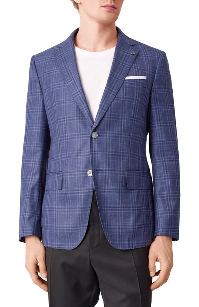 Пиджак из шерсти и шелка BOSS, арт. 50535385, фото 5