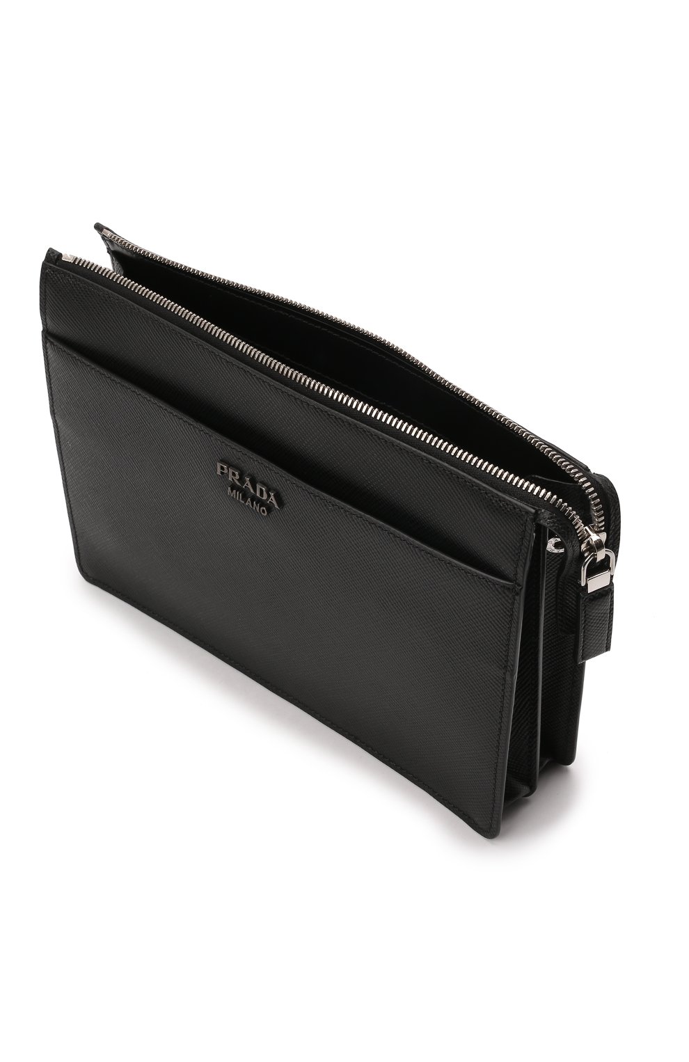 Кожаный несессер PRADA черного цвета по цене 175000 руб., арт. 2VF019-2FAD-F0002-OOO, фото 3 Кожаный несессер PRADA, арт. 2VF019-2FAD-F0002-OOO, фото 3