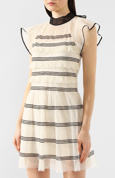 Мини-платье REDVALENTINO кремового цвета по цене 59950 руб., арт. RR3VA01B/CYB, фото 3 Мини-платье REDVALENTINO, арт. RR3VA01B/CYB, фото 3