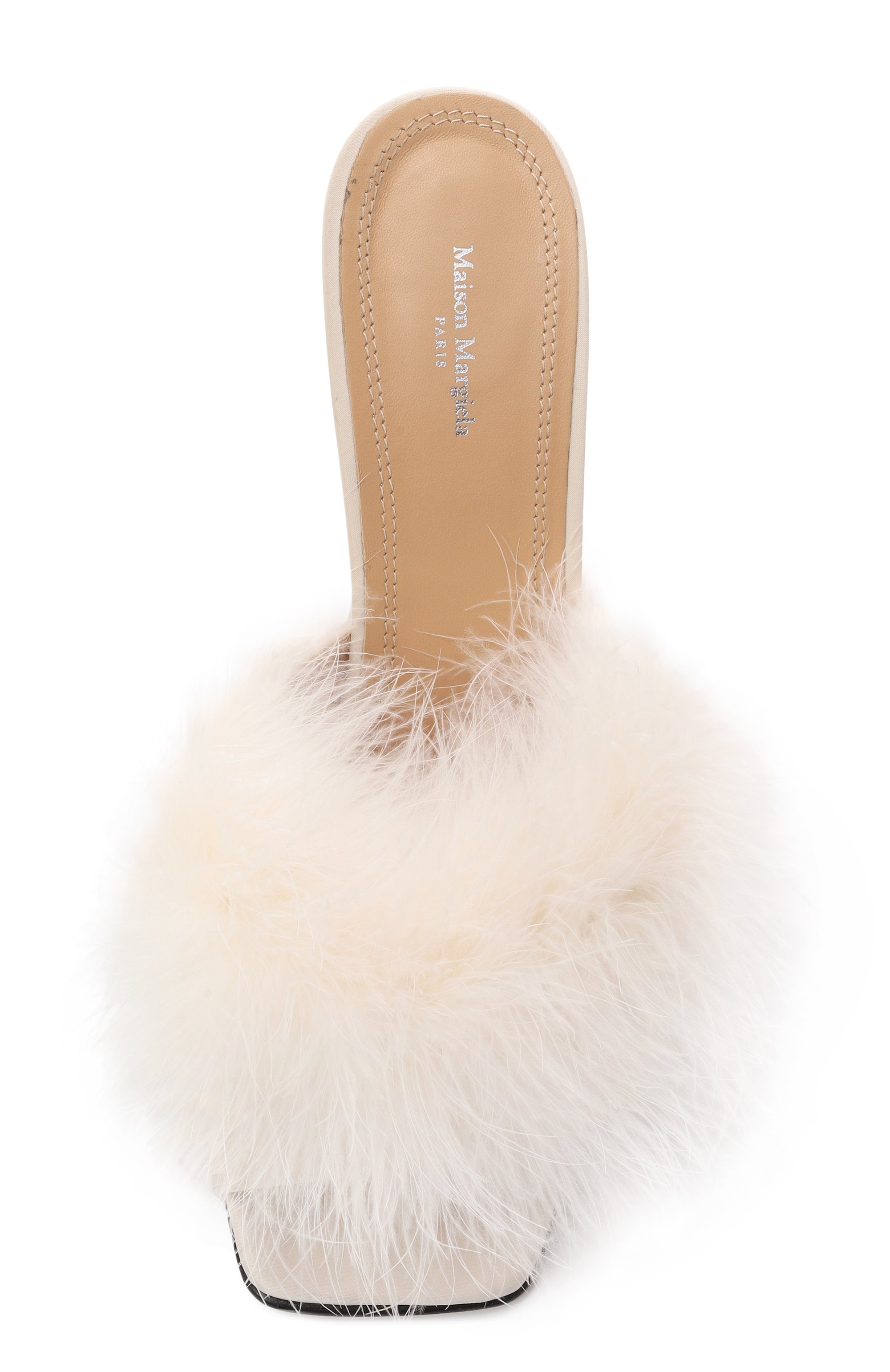 Текстильные мюли MAISON MARGIELA кремового цвета по цене 93150 руб., арт. S58WP0270/P6229, фото 6 Текстильные мюли MAISON MARGIELA, арт. S58WP0270/P6229, фото 6