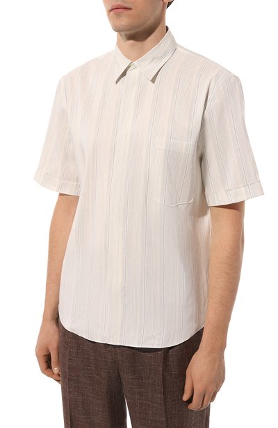 Рубашка изо льна и шелка ZEGNA, арт. UDX45A7/SCP7, фото 3