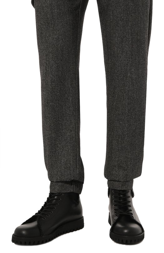 Кожаные ботинки Monkey R400 Fracap Чёрный, фото 3