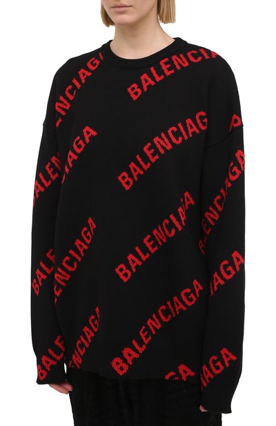 Свитер из хлопка и шерсти BALENCIAGA, арт. 625329/T3178, фото 3
