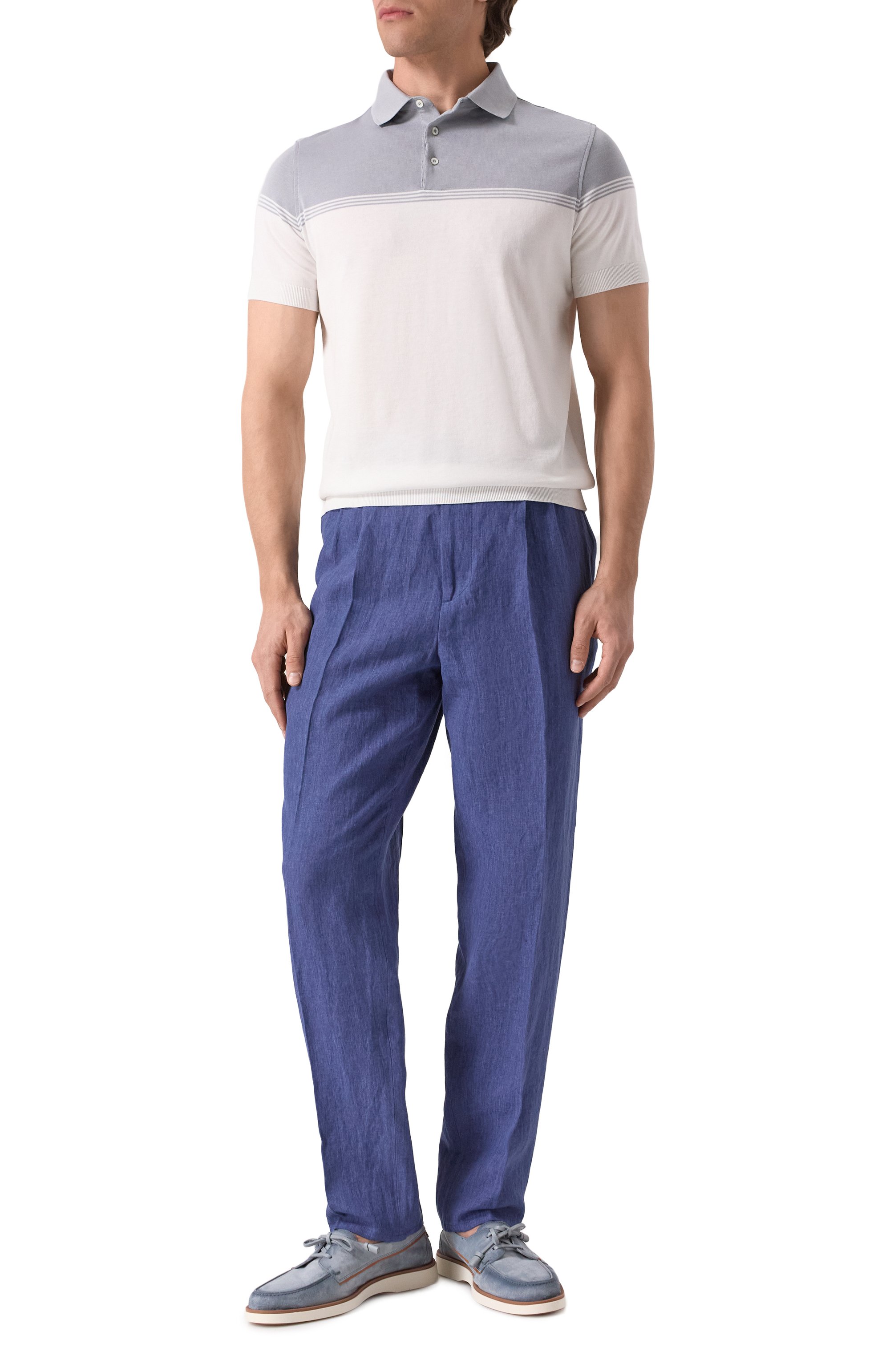 Льняные брюки BRUNELLO CUCINELLI, арт. MH248E1710, фото 2