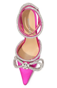 Текстильные туфли double bow 110 MACH & MACH, арт. R212101 FUCHSIA, фото 6