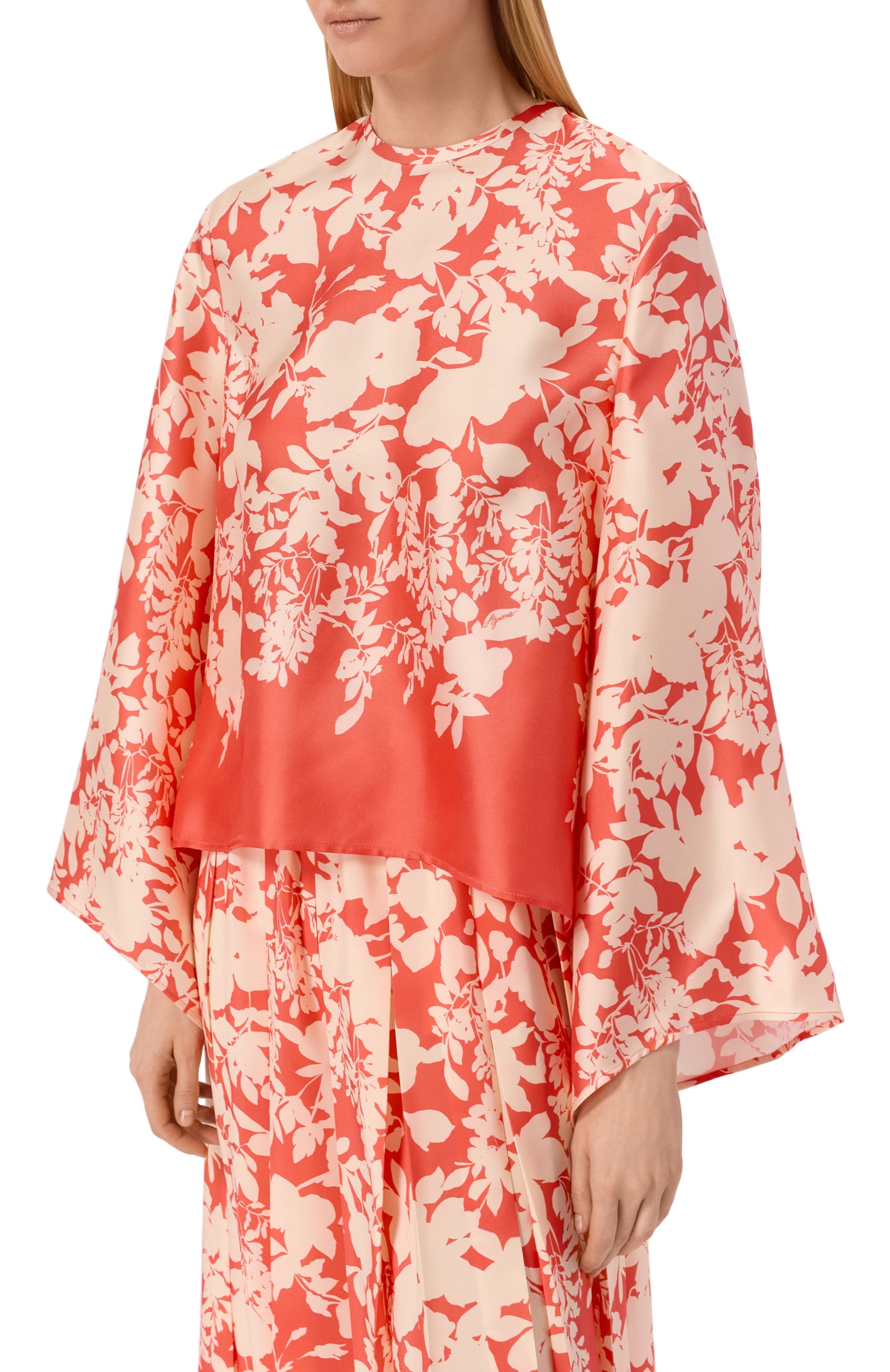 Шелковая блузка AGNONA, арт. TT1101E/S4064E, фото 3