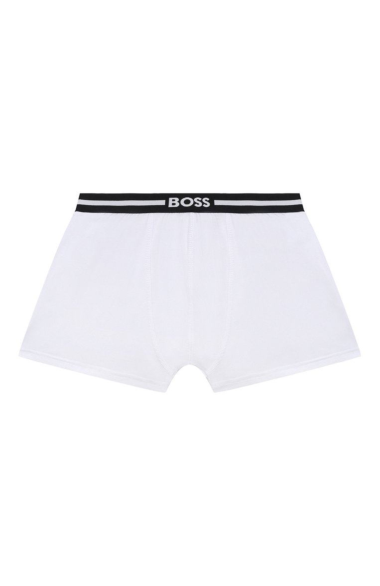 Детские комплект из двух боксеров BOSS черного цвета, арт. J20418/14A-16A | Фото 2 (Рукава: Короткие; Материал внешний: Синтетический материал; Ростовка одежда: 16 лет | 164 см, 13 - 15 лет | 158 см)