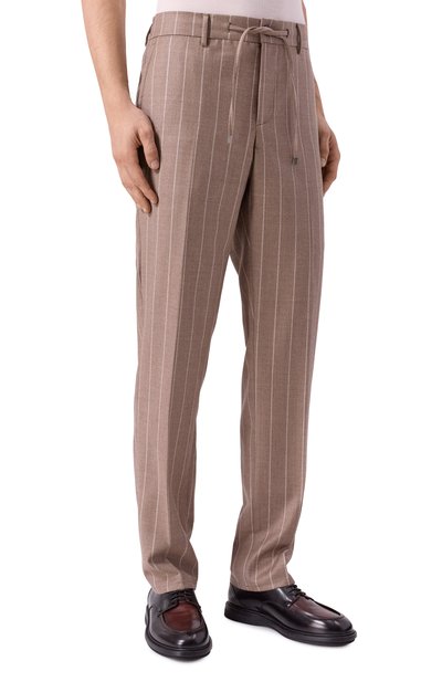 Шерстяные брюки BERWICH бежевого цвета по цене 44000 руб., арт. SPIAGGIA 20/AN1277, фото 3 Шерстяные брюки BERWICH, арт. SPIAGGIA 20/AN1277, фото 3