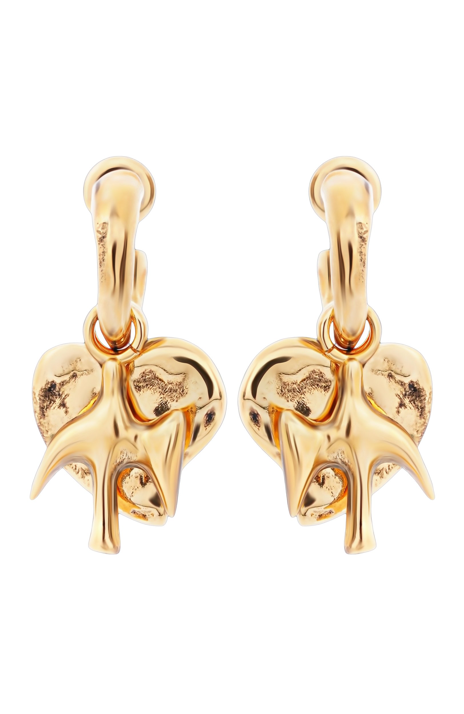 Серьги SAINT LAURENT золотого цвета по цене 66300 руб., арт. A0033W/Y1500, фото 1 Серьги SAINT LAURENT, арт. A0033W/Y1500, фото 1