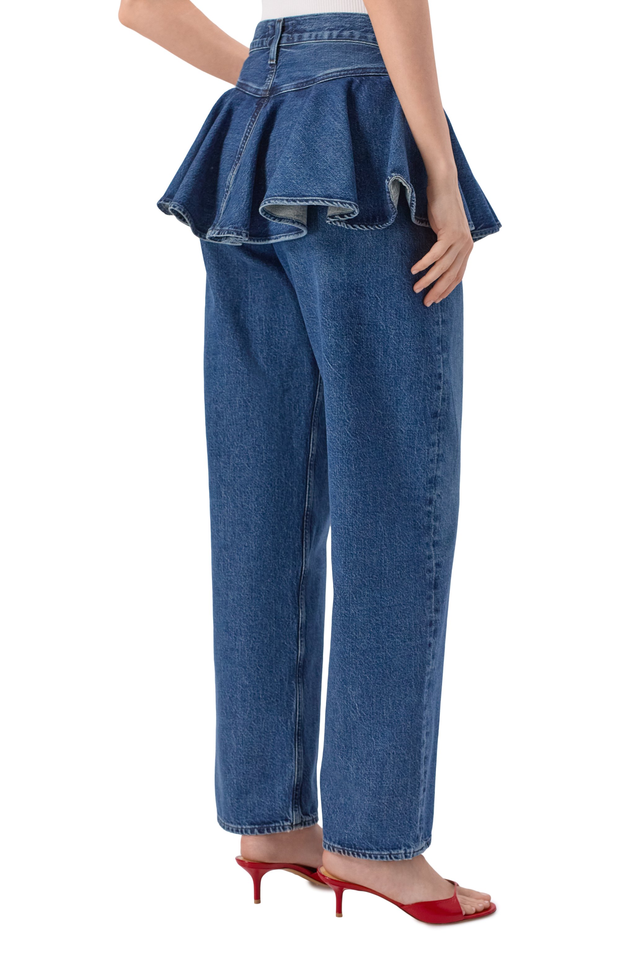 Джинсы peplum AGOLDE, арт. A3151604, фото 3