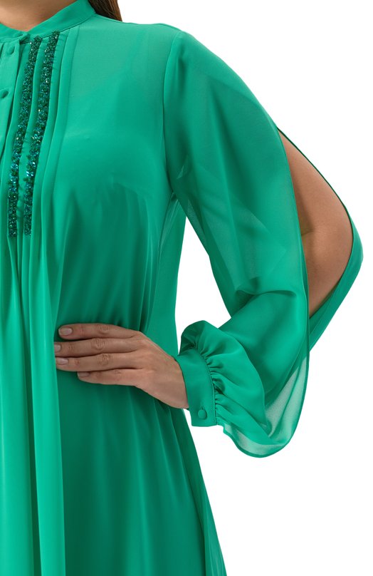 Платье Marina Rinaldi Elegante TAPPET0 Зелёный  TAPPET0 Фото 5